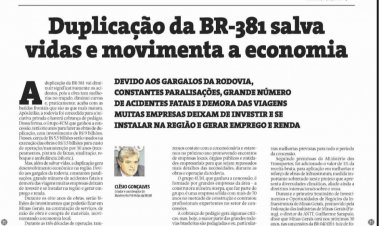 Duplicação da BR-381 salva vidas e movimenta a economia