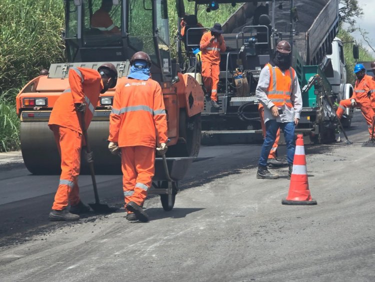 Concessionária Nova 381 intensifica serviços de recuperação de pavimento e de melhorias no sistema de drenagem e sinalização